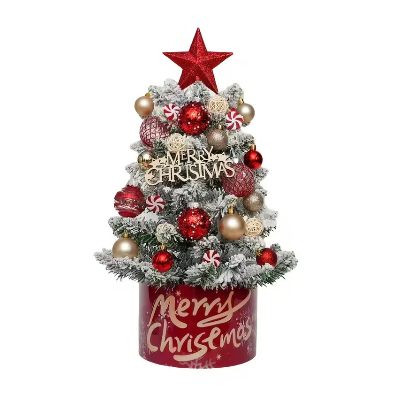 Pre-Lit Pink & Gold Christmas Tree Kit