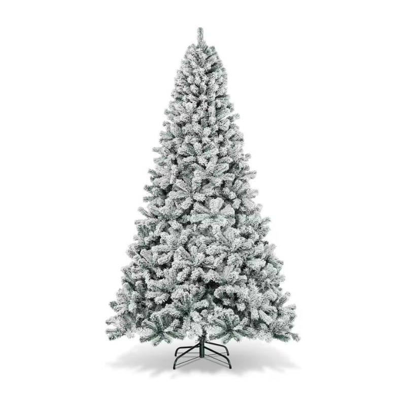 Christmas Snow Hinged Pine Tree