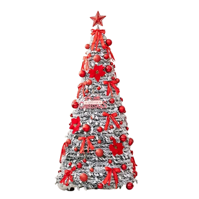 Foldable Flocked Christmas Tree