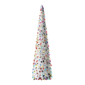 White Tinsel Pop-Up Christmas Tree