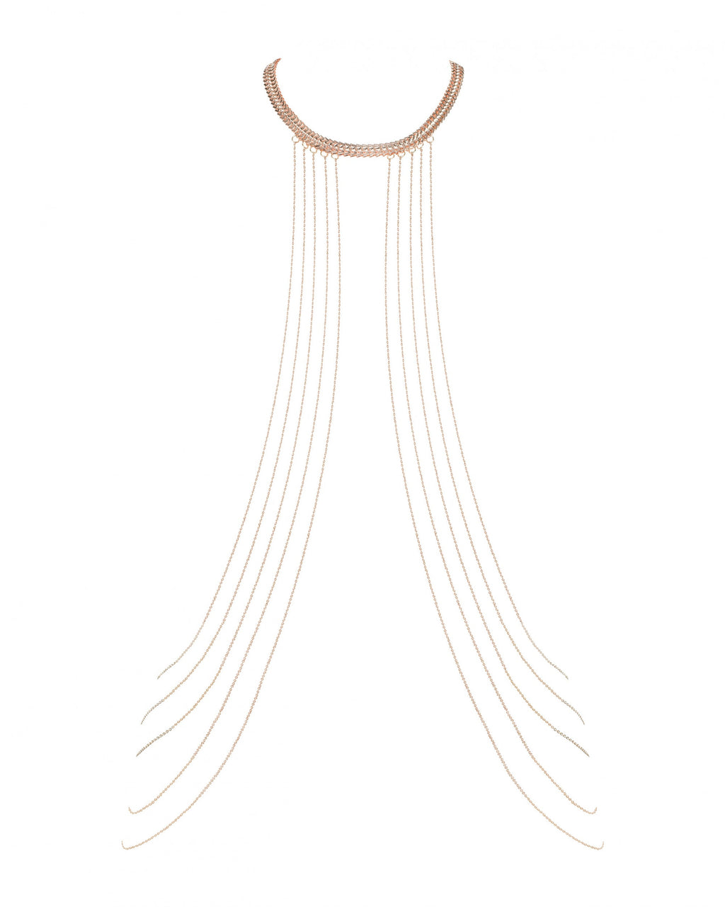 Gold Draped Body Chain Obsessive Bijou-4