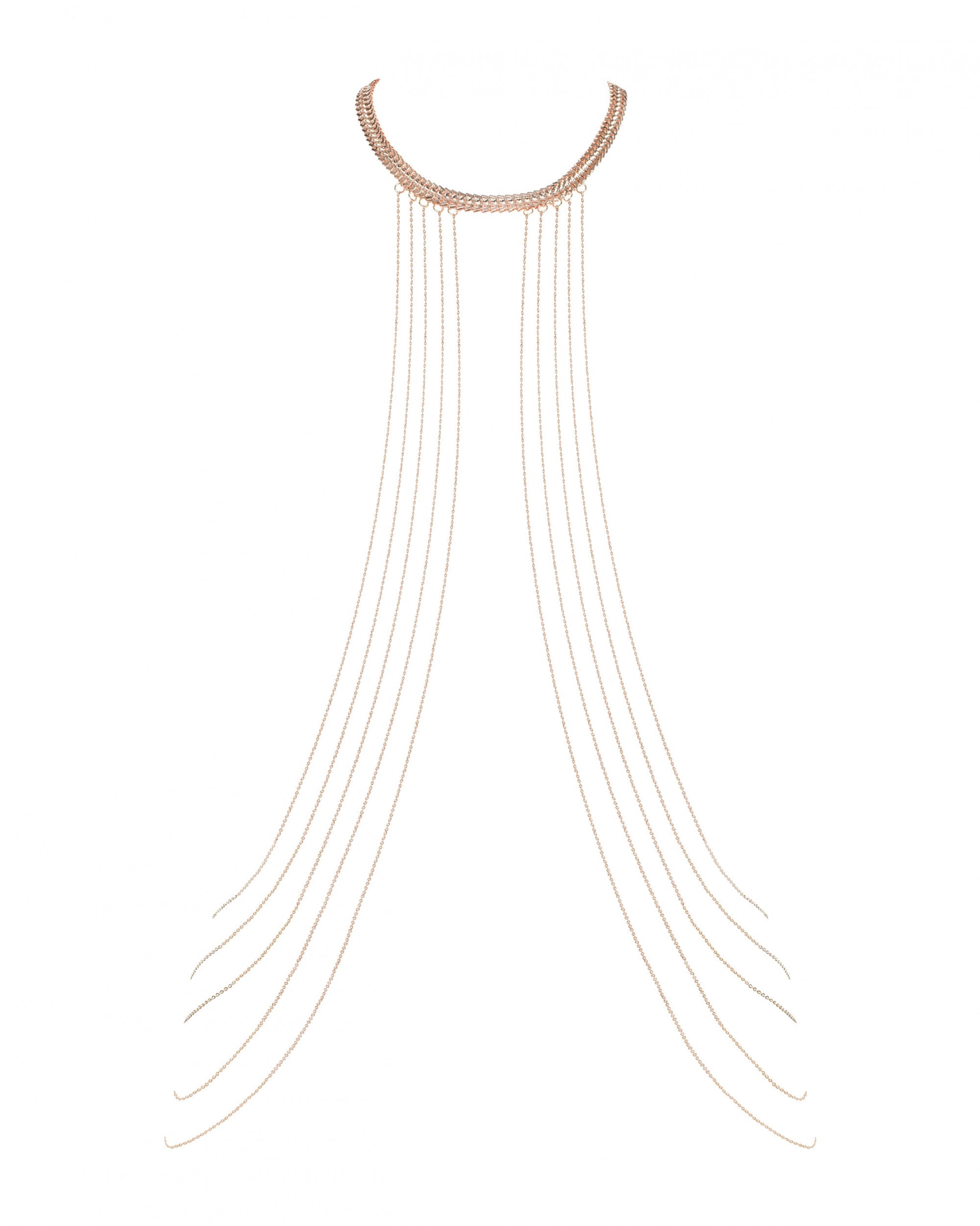 Gold Draped Body Chain Obsessive Bijou-4