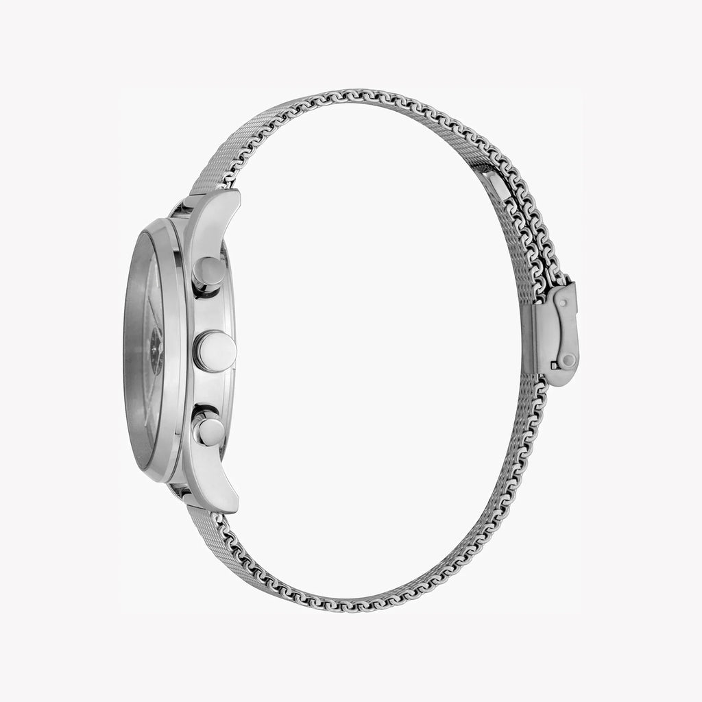 Esprit Men's Silver Stainless Steel Watch, Silver Dial | Es1g210m0055-1