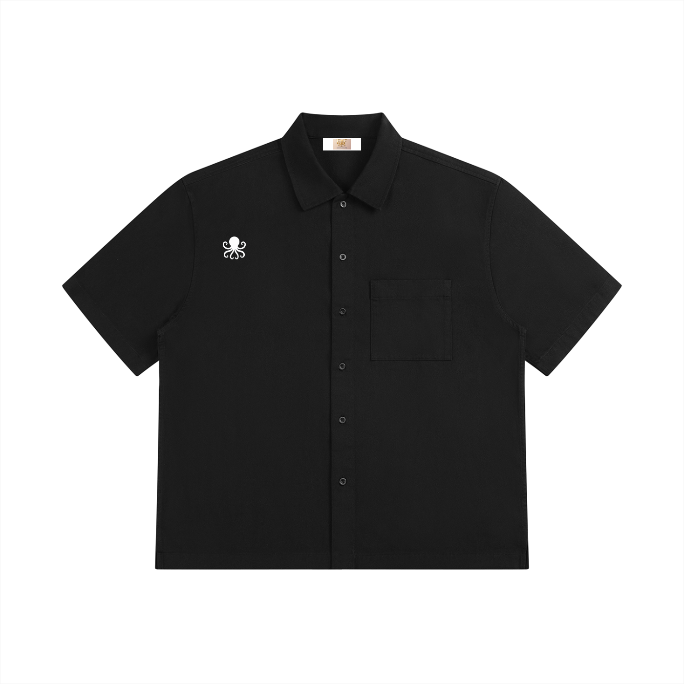 Unisex Boxy Patch Pocket Short Sleeve Shirt