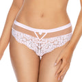 Sheer Lace Thong Panty Torfi White-0
