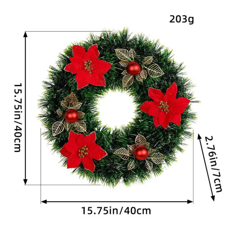 Christmas Wreath Hanging Miniature Garland Decoration
