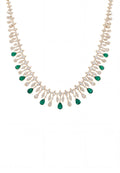 Duchess Emerald Statement Necklace Gold