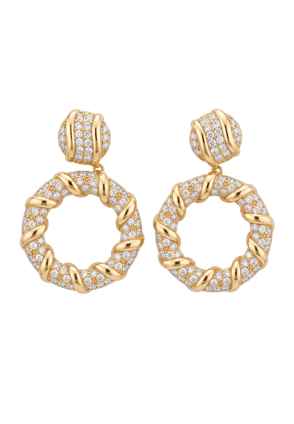 Chantilly Drop Earrings Gold