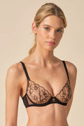 Gossard VIP Fleur de Nuit Sheer Demi Bra-0