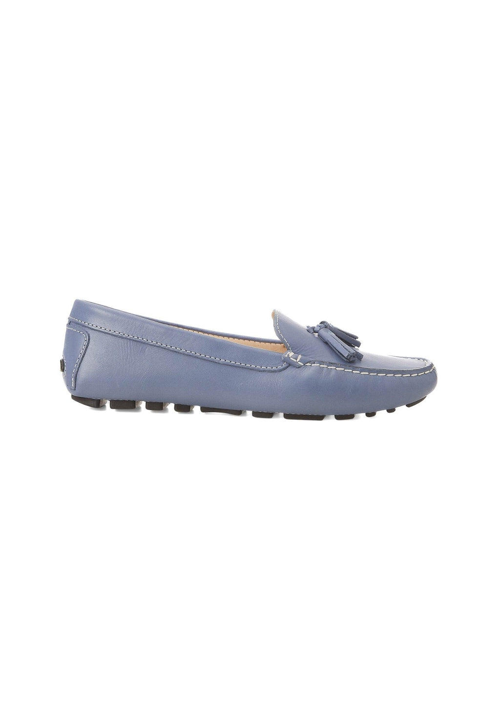 Caviúna Blue Calf Leather Tassel Loafers – Flat-0