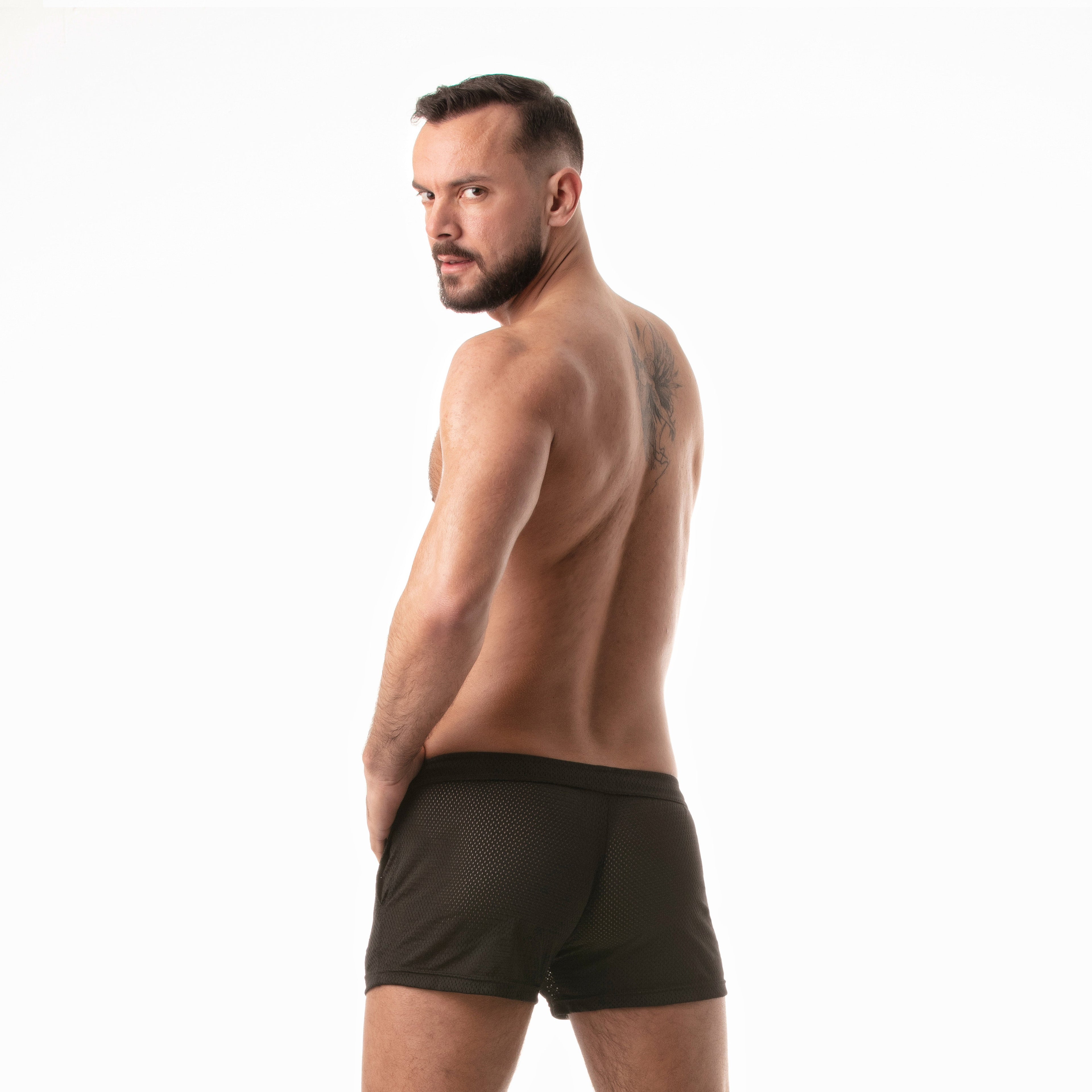 G.I. Booty Mesh Shorts Black-4