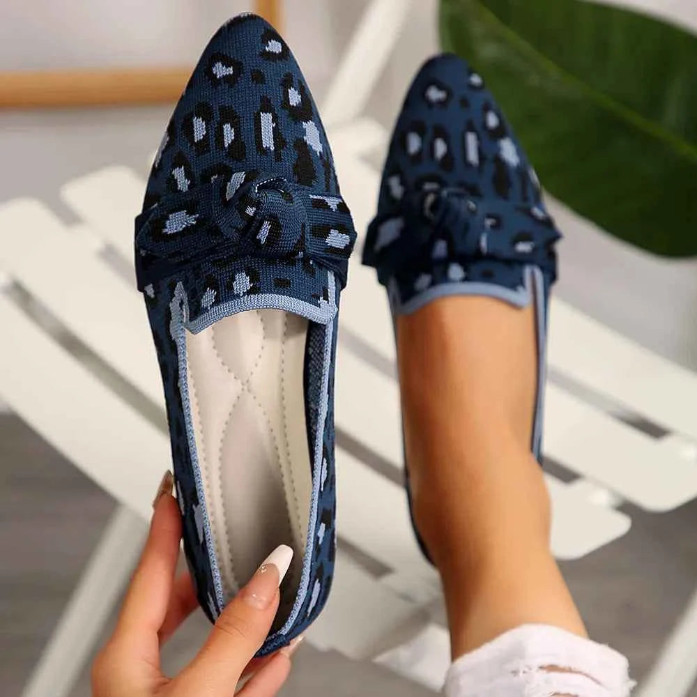 Mesh Point Toe Flat Slip-Ons