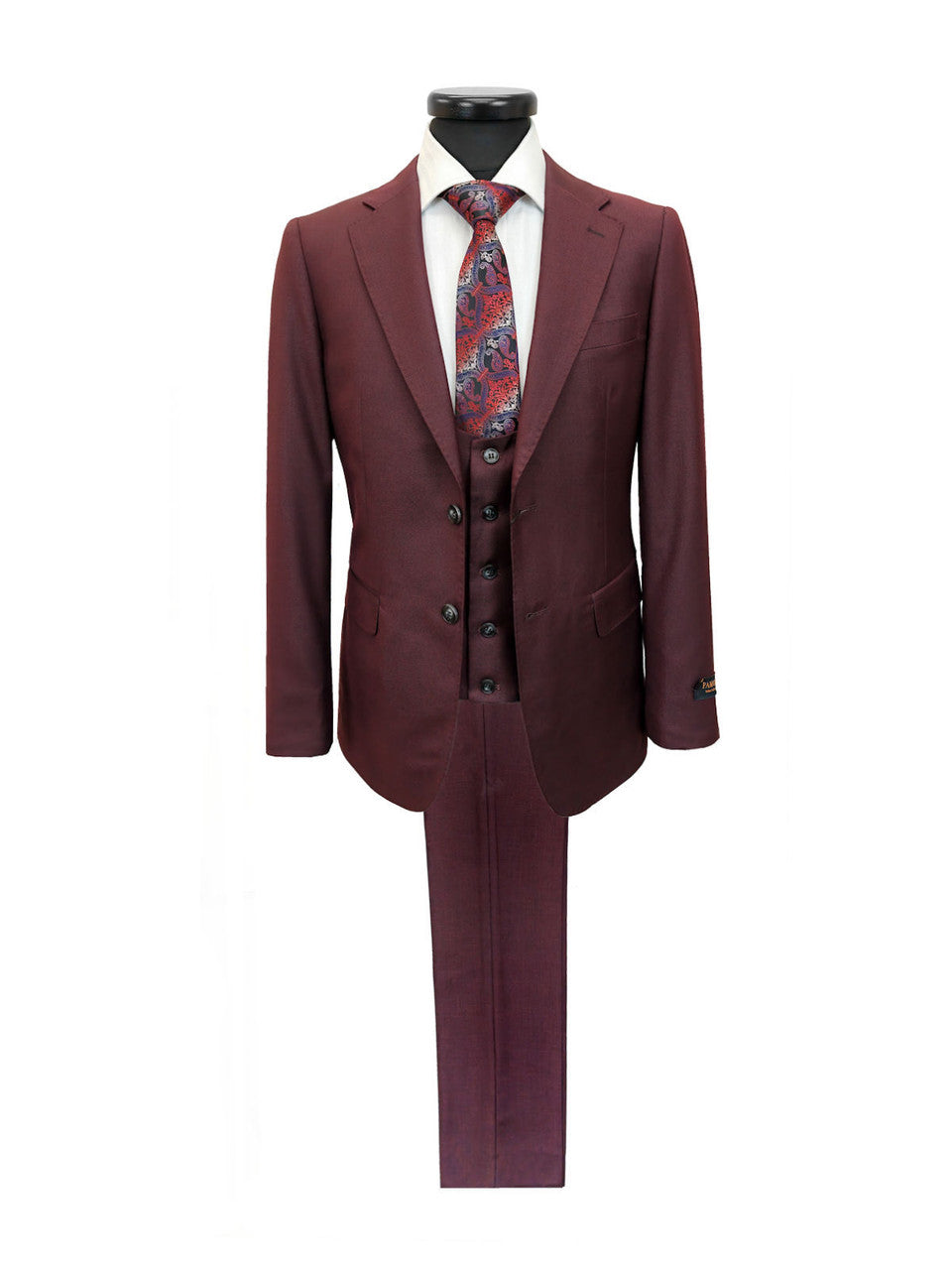 Burgundy 3-Piece Suit-0
