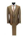 Gold Brown 3-Piece Suit-0