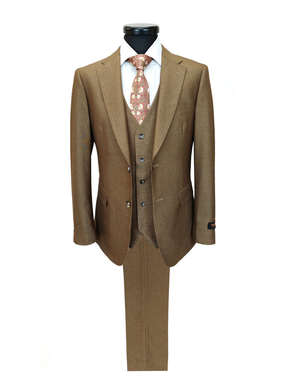 Gold Brown 3-Piece Suit-0