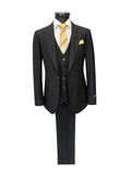 Black 3-Piece Slim Fit Suit-0