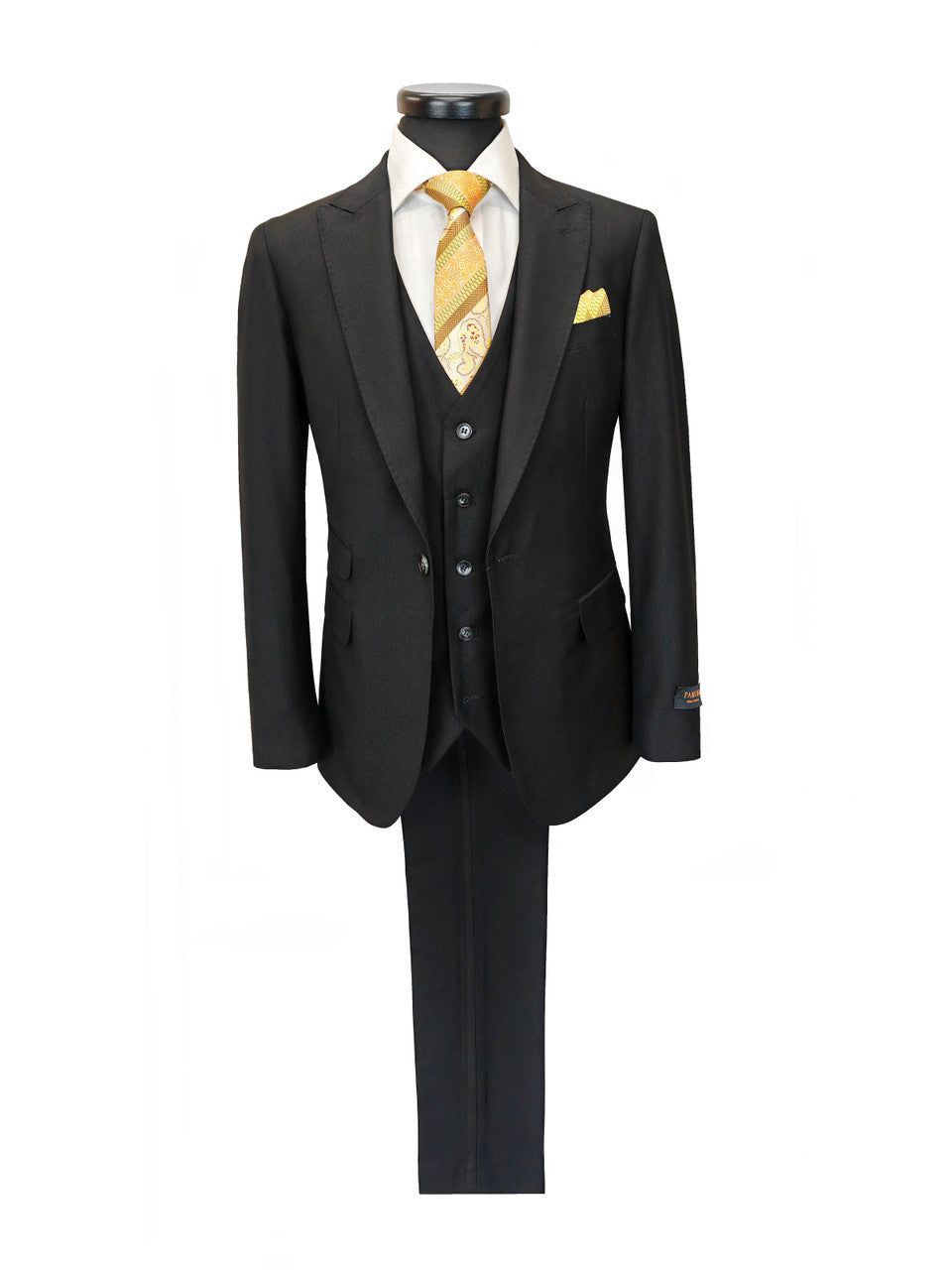 Black 3-Piece Slim Fit Suit-0
