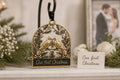 Two Doves First Christmas Ornament – Antique Brass, Personalized