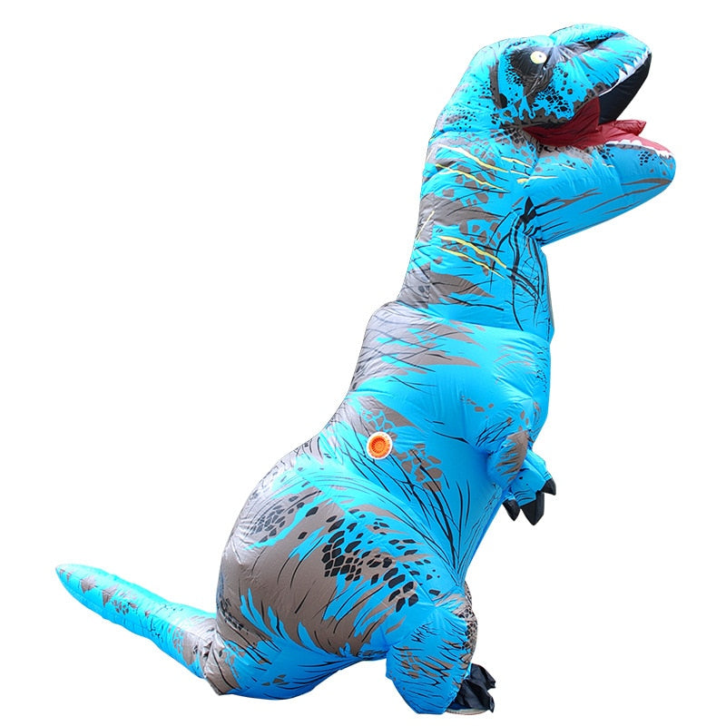 Cosplay Halloween Party Game Adult Children Inflatable Suit Tyrannosaurus Rex Dinosaur Inflatable Clothes Show Props