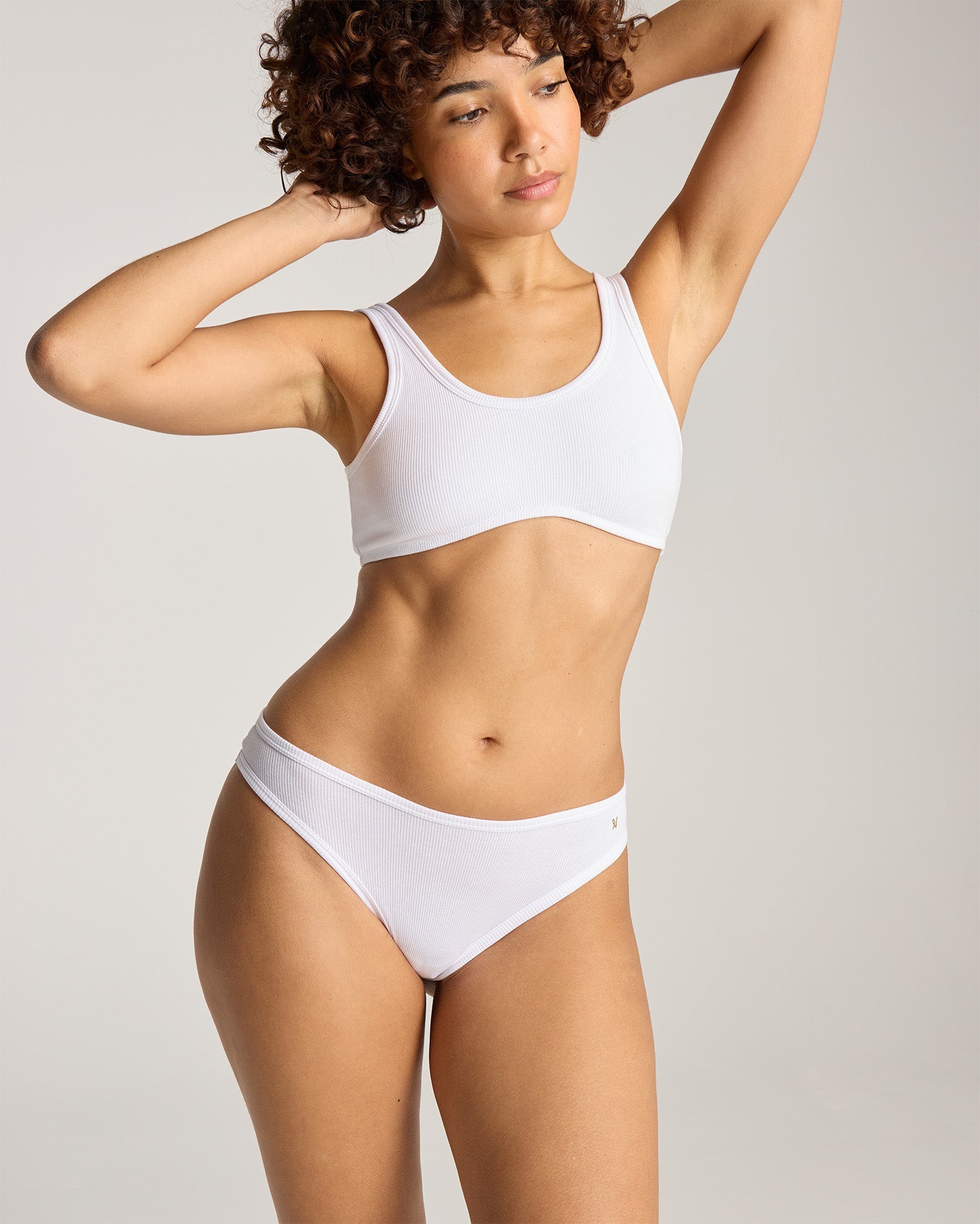 The Organic Cotton Mini Brief 2 Pack - Cotton White
