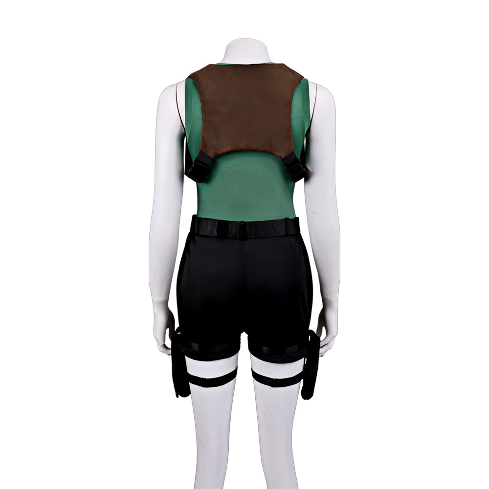 Lara Croft Cosplay Costume Tight-Fitting Bodysuit Game Replica Character Costume Halloween