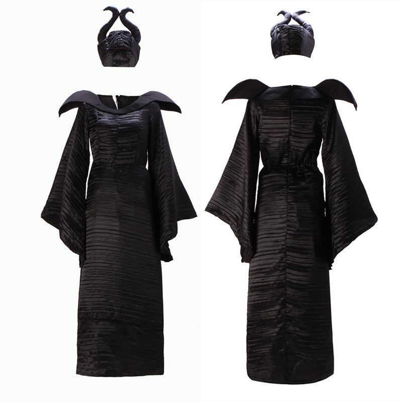 Sleeping Beauty Maleficent Witch Costume Halloween Witch Dress Party Cosplay Dress