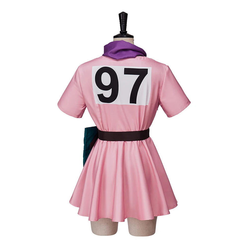 Anime Bulma Cosplay Costume Pink Dress Adult Clothes Uniform Kawaii Girls Carnival Masquerade Party Outfit