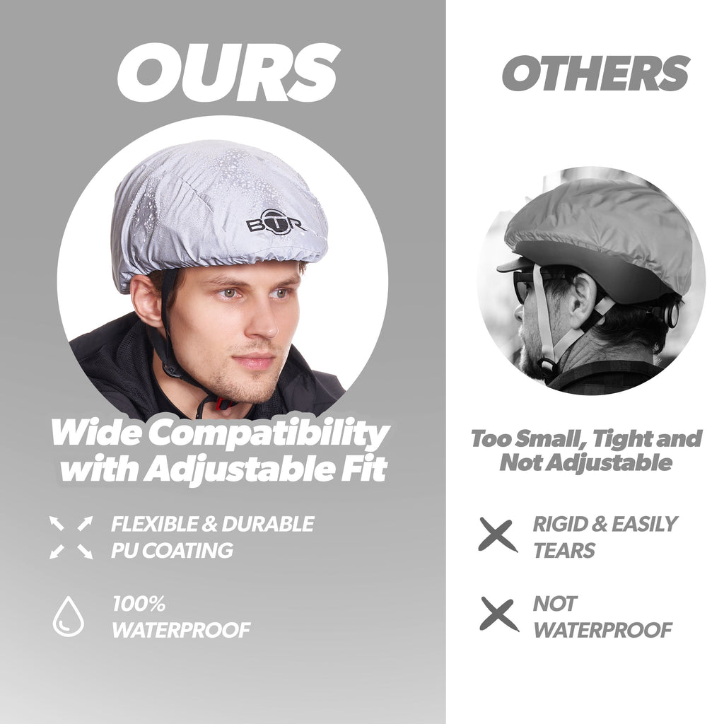 BTR Waterproof Hi Vis Cycling Helmet Cover