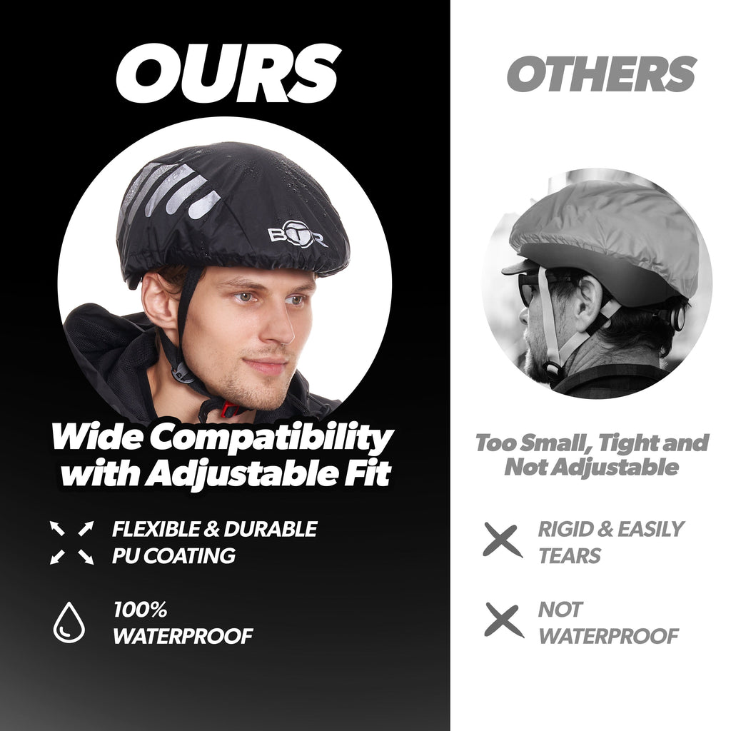 BTR Waterproof Hi Vis Cycling Helmet Cover