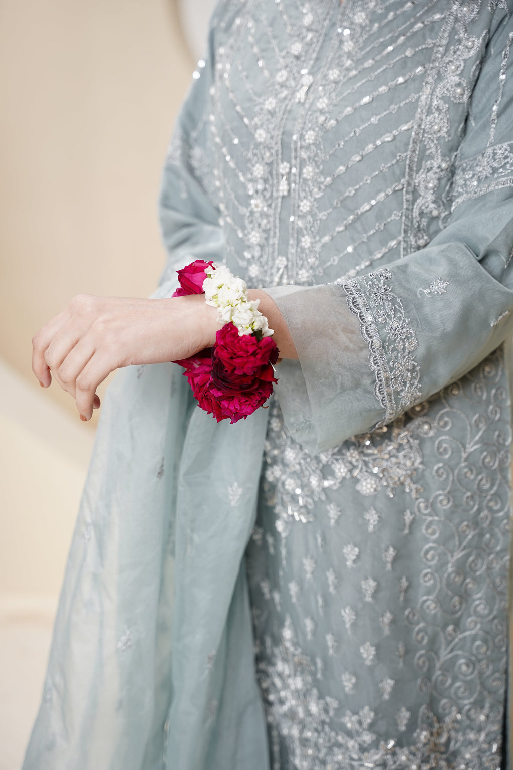 Tehwar - Luxury Organza Outfit - Festive Collection - Ready to Wear - Eid25 - TEHV7D4-SD