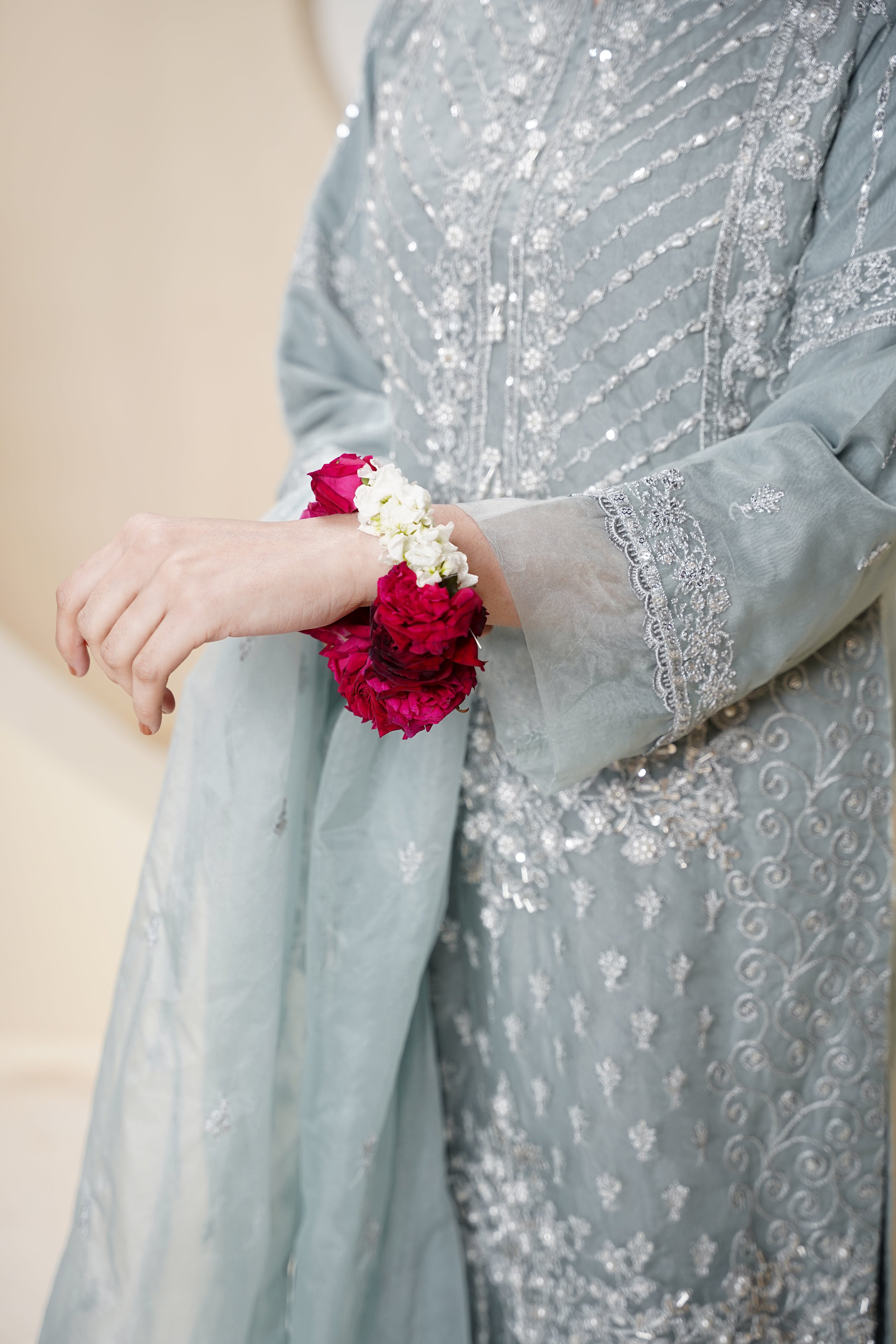 Tehwar - Luxury Organza Outfit - Festive Collection - Ready to Wear - Eid25 - TEHV7D4-SD