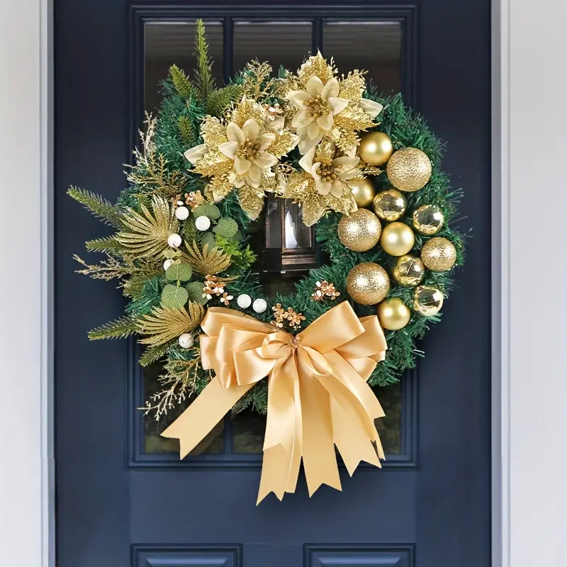 Braided Bliss: A Festive Christmas Wreath