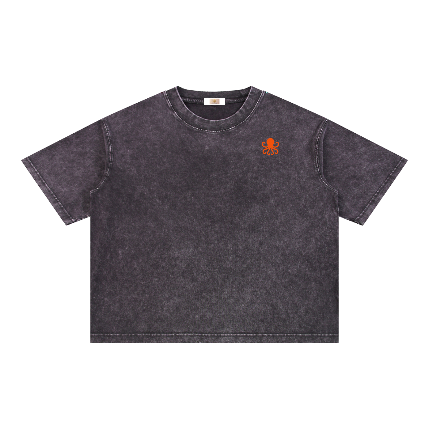 Mineral Wash Boxy Cotton T-Shirt