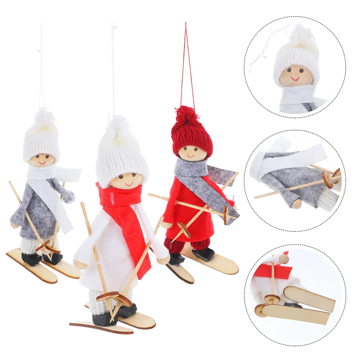 Christmas Snowman Ornament Set -  6pcs