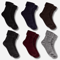 Sock Stack Men's Thermal Fluffy Bed Socks 6 Pairs Ultra Soft Insulated Warm Lounging