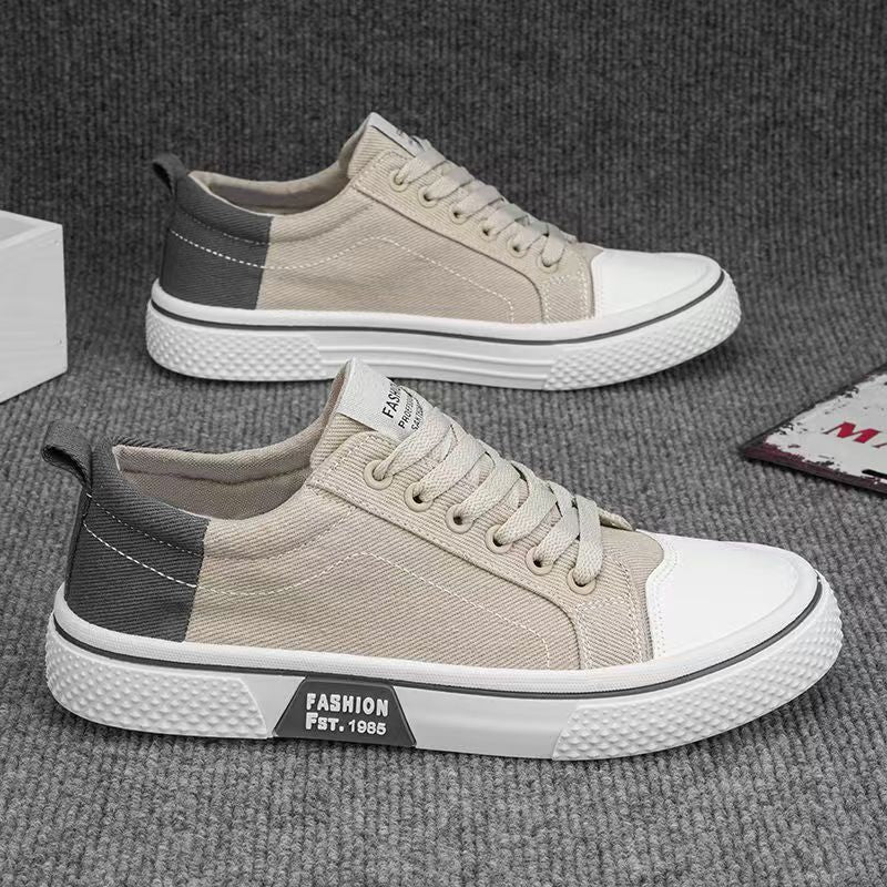 Casual Canvas Shoes for Men Summer Breathable Slip-Resistant Durable Everyday Sneakers