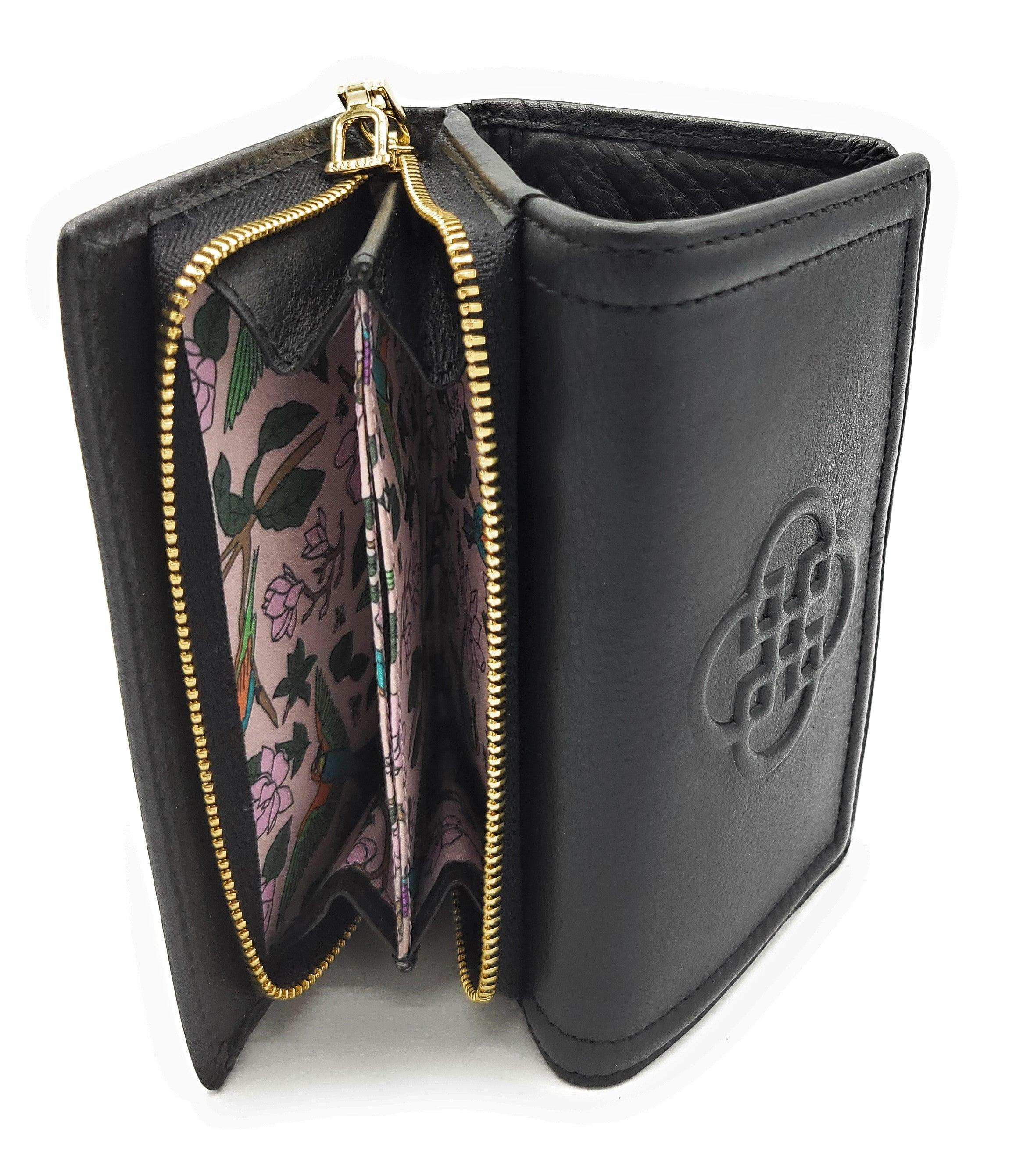 SADDLER RUBY Real Leather Designer RFID Ladies Wallet with Zip | Gift Boxed
