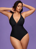 Plus Size Conservative One-Piece Swimsuit