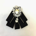 Rhinestone Crystal Ribbon Bow Tie-5
