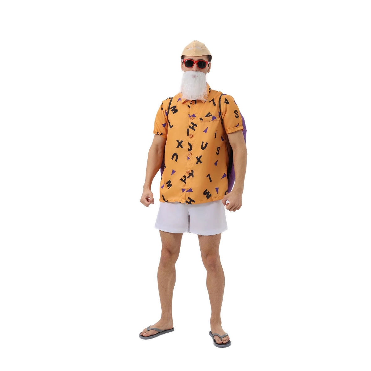 Halloween Dragon Ball Men's Turtle Hermit Cosplay Costume Male Character Turtle Man Outfit