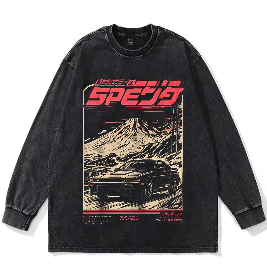 Mens Vintage Anime Graphic Tee Hip Hop Harajuku Streetwear-4