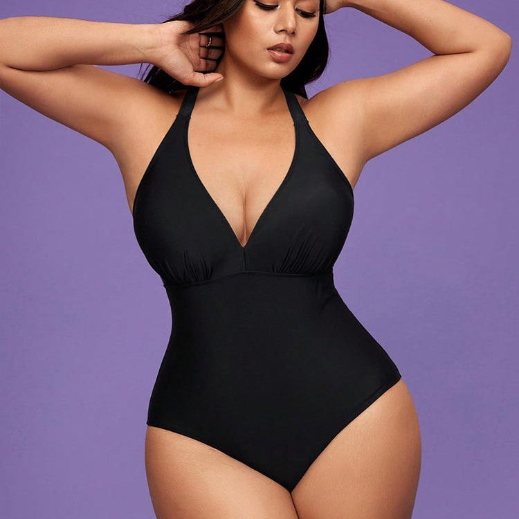 Plus Size Conservative One-Piece Swimsuit