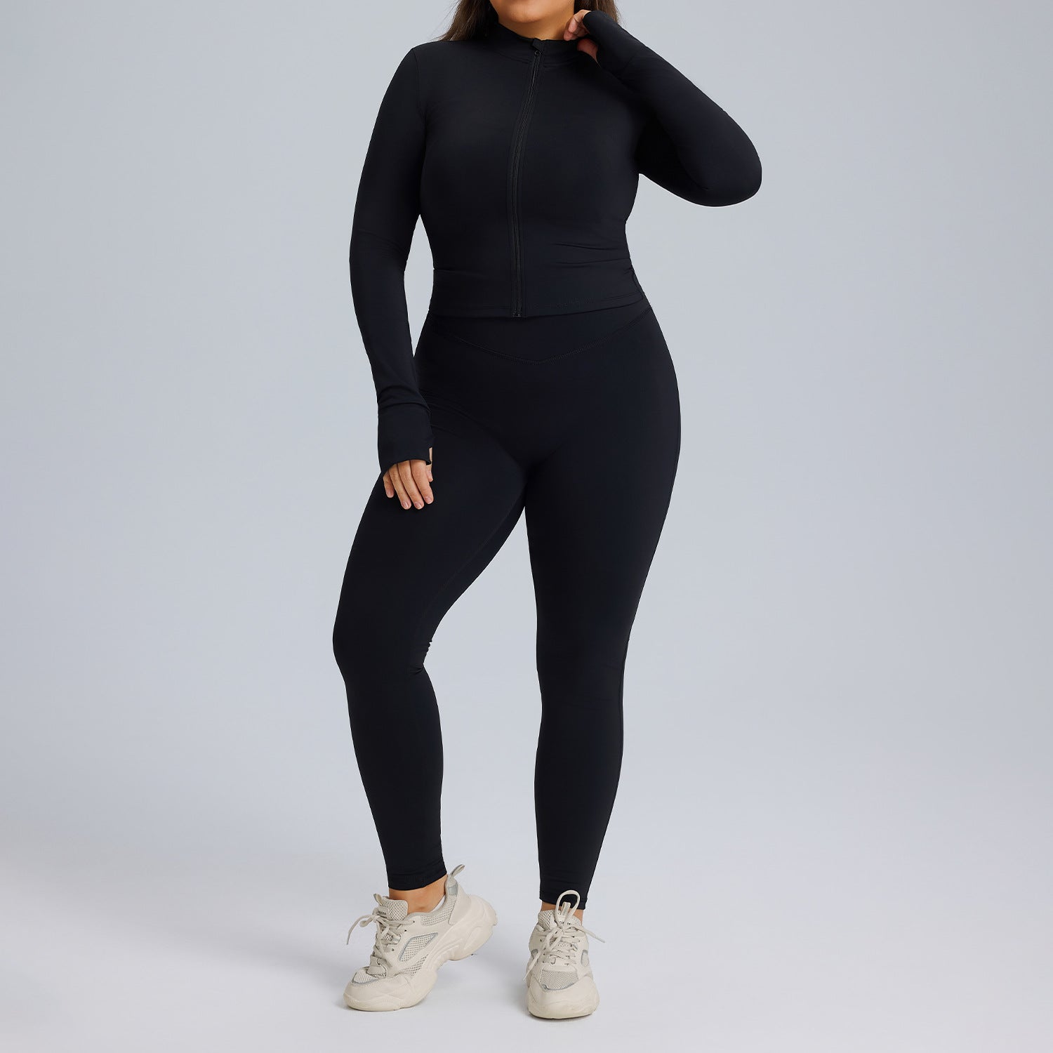 Women's Long Sleeved Yoga Suit Set