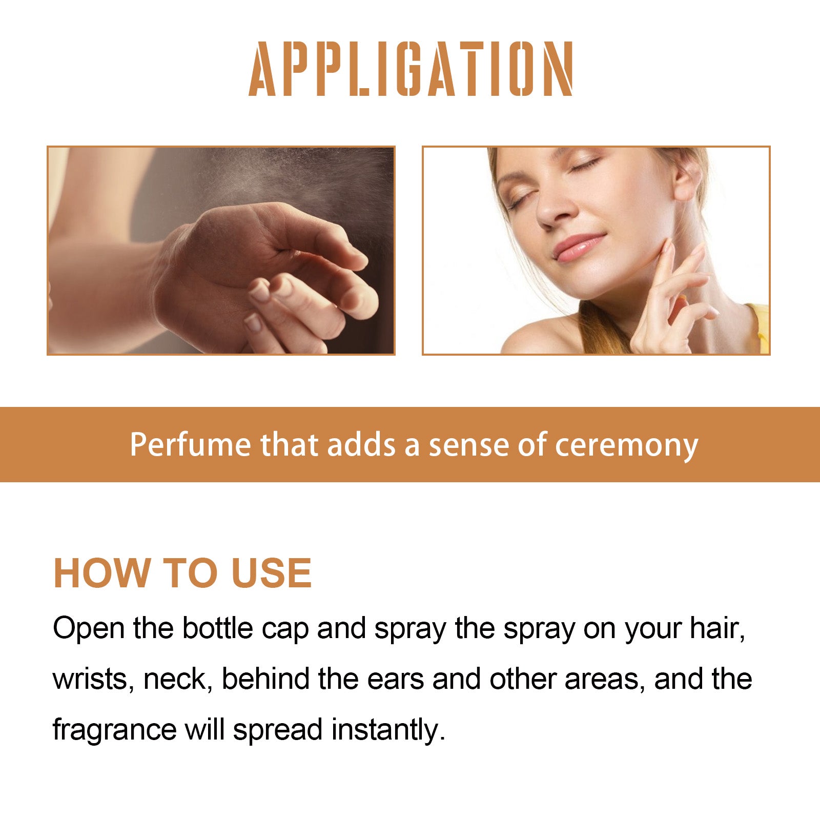 North Moon Perfume Spray Fresh Lasting Fragrance Non-Pungent Women's Date Perfume Spray