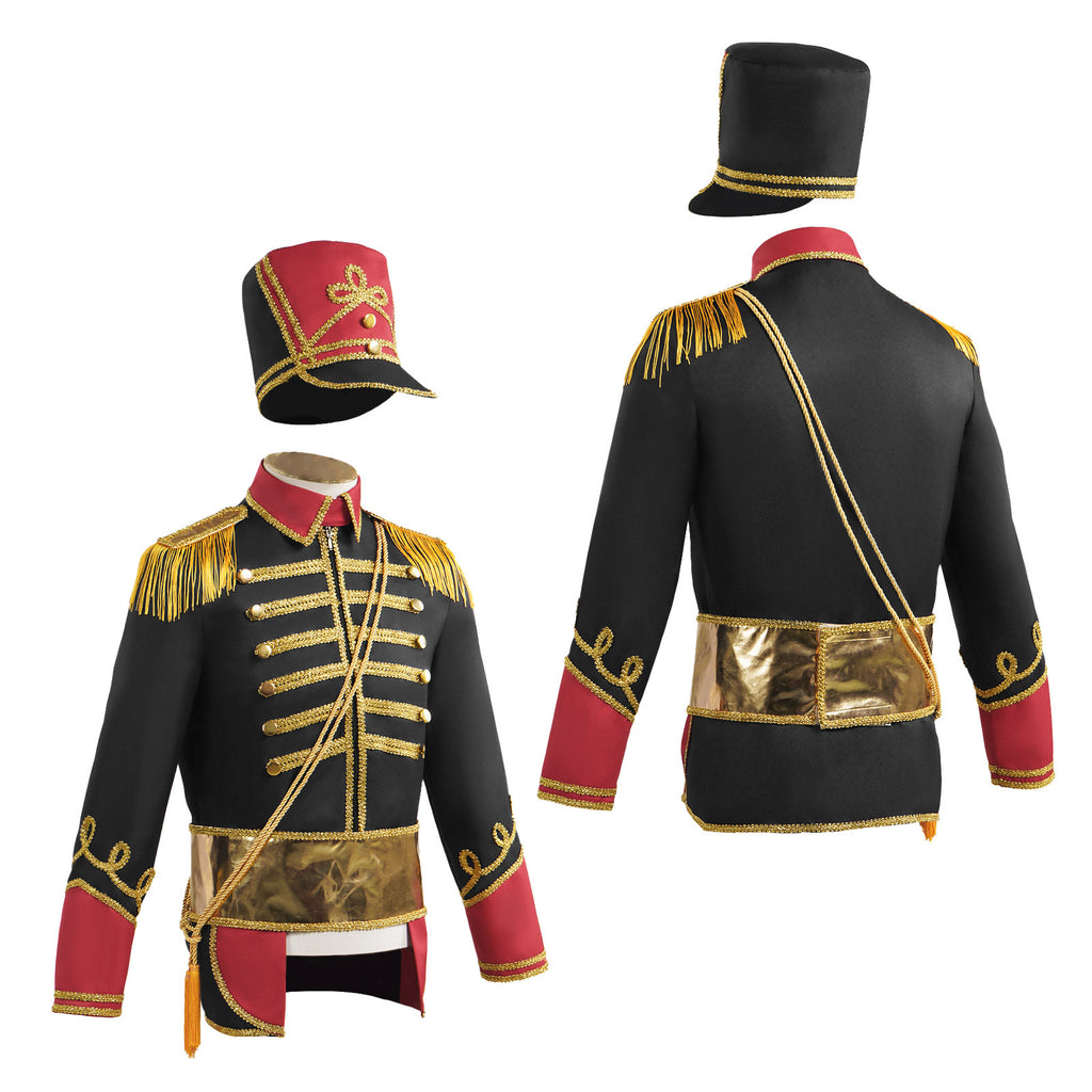 Halloween Cosplay Costume Noble Court Performance Top with Hat, Style Top
