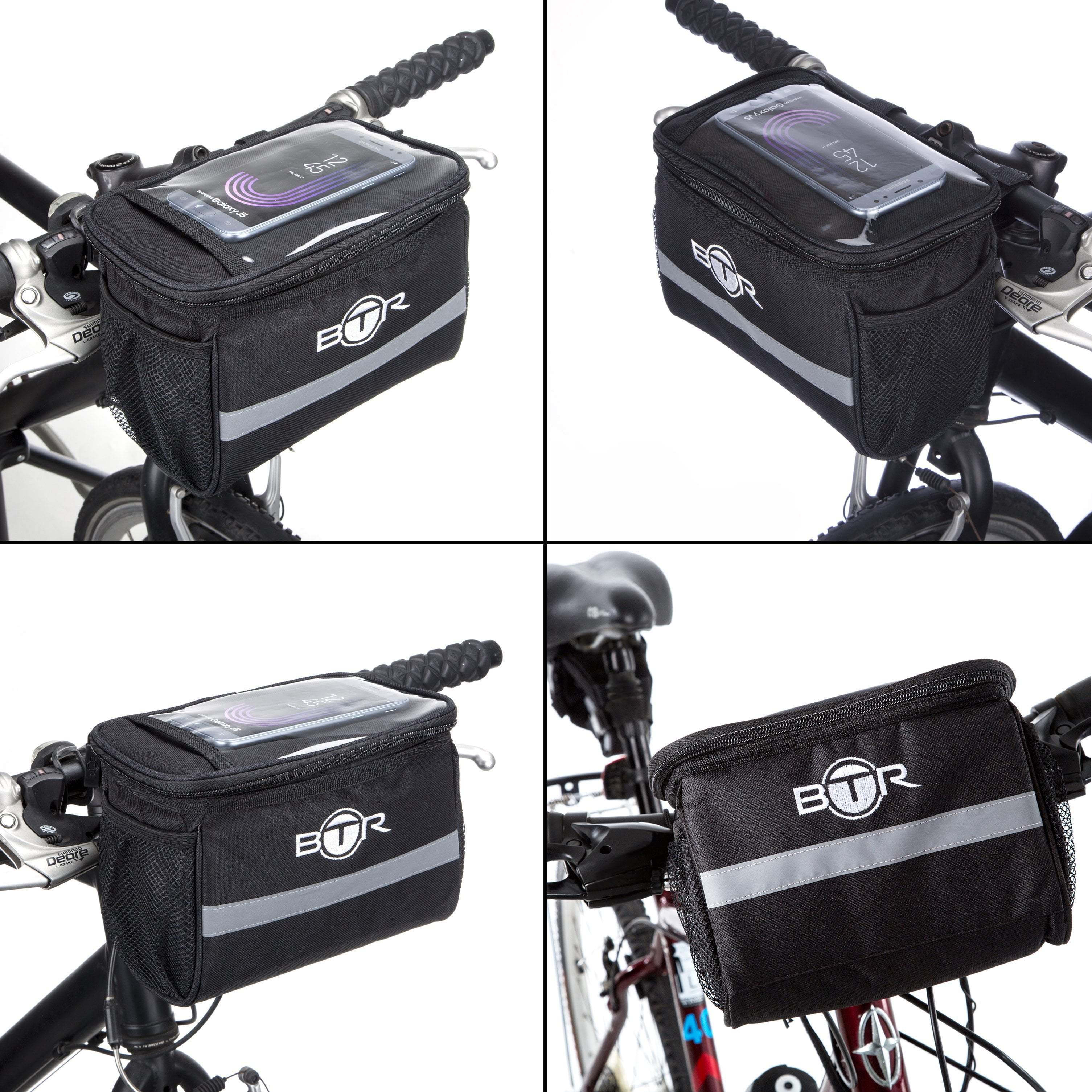 BTR Handlebar Bicycle Bag With Bike Mobile Phone Holder