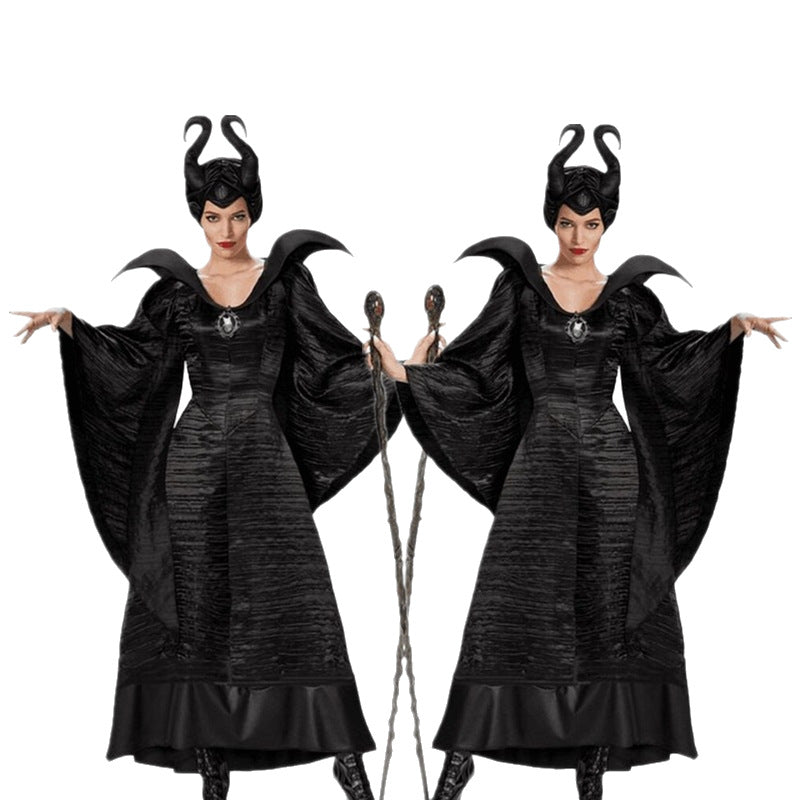 Sleeping Beauty Maleficent Witch Costume Halloween Witch Dress Party Cosplay Dress