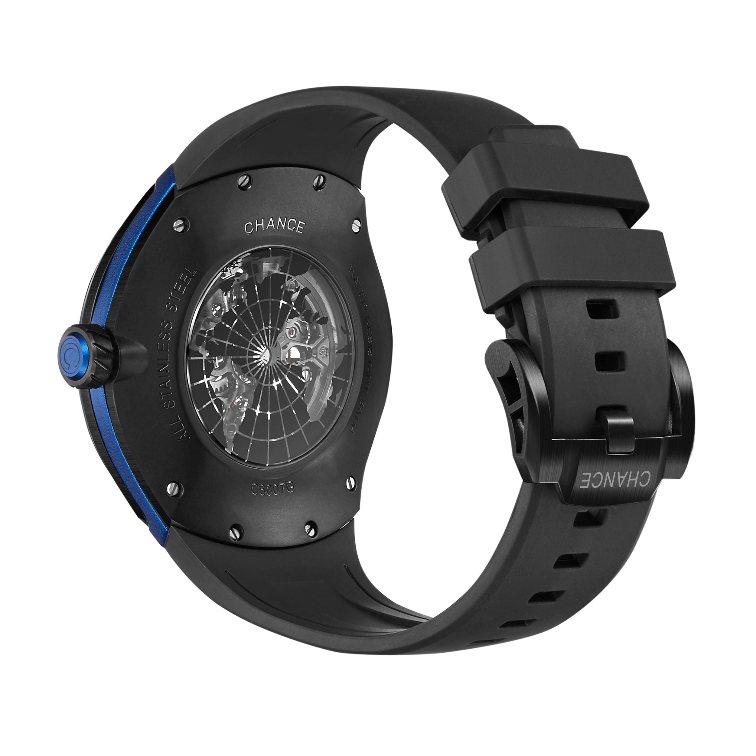 CHANCE Automatic Movement Mechanical Watch for Men Luxury Stainless Steel Case Business Wristwatch Waterproof Clock 6007-8