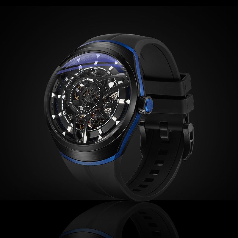 CHANCE Automatic Movement Mechanical Watch for Men Luxury Stainless Steel Case Business Wristwatch Waterproof Clock 6007-7