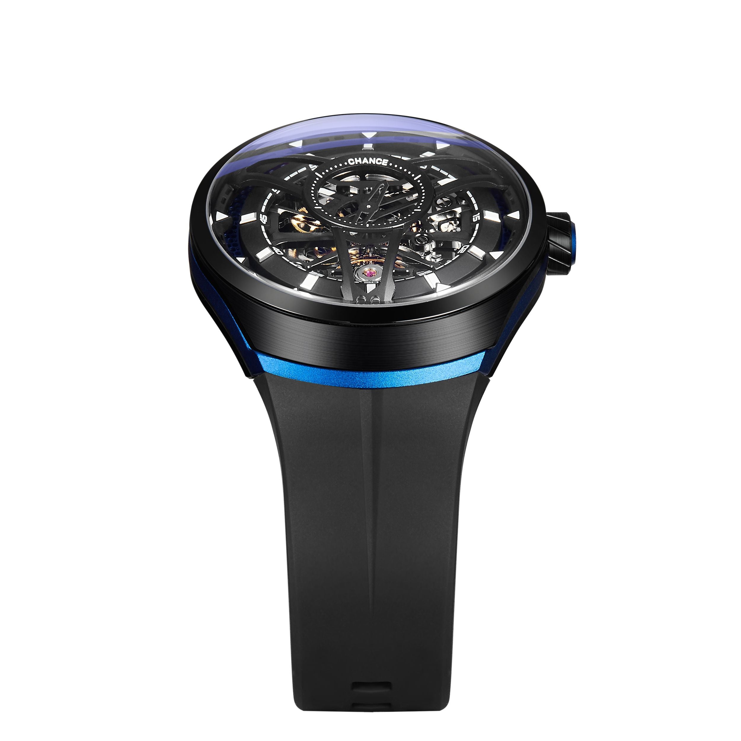 CHANCE Automatic Movement Mechanical Watch for Men Luxury Stainless Steel Case Business Wristwatch Waterproof Clock 6007-2